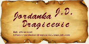 Jordanka Dragičević vizit kartica